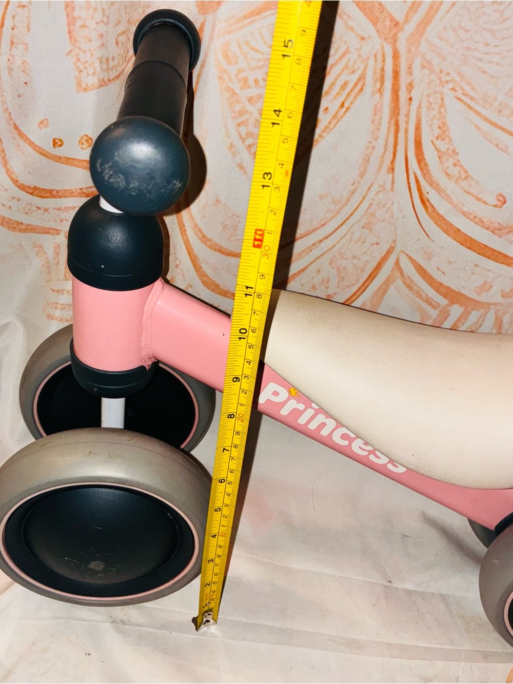 Pink Princess Toddler Ride-On Balance Bike - Picture 4 of 9